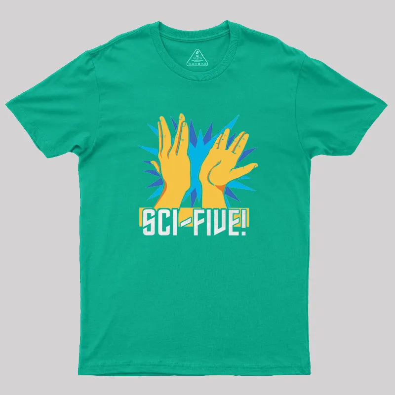 Sci-Five! Geek T-Shirt - Image 9