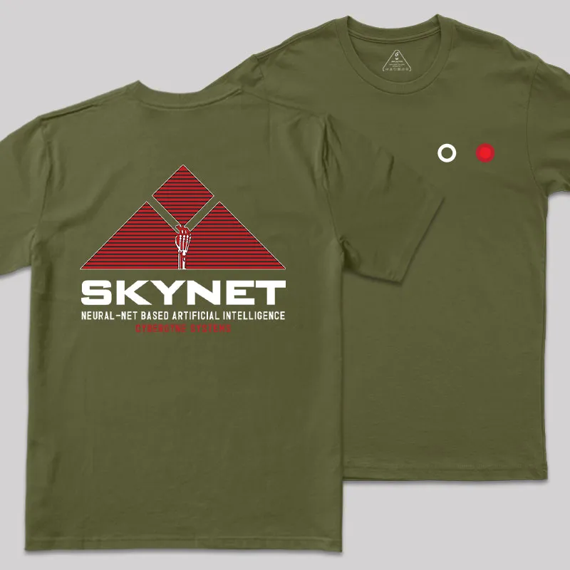 Skynet Rising Front and Back Printed Geek T-Shirt - Image 3