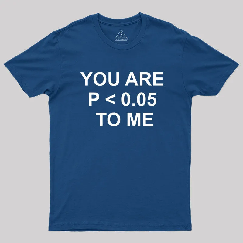 Alternative view of You are significant to me Geek T-Shirt