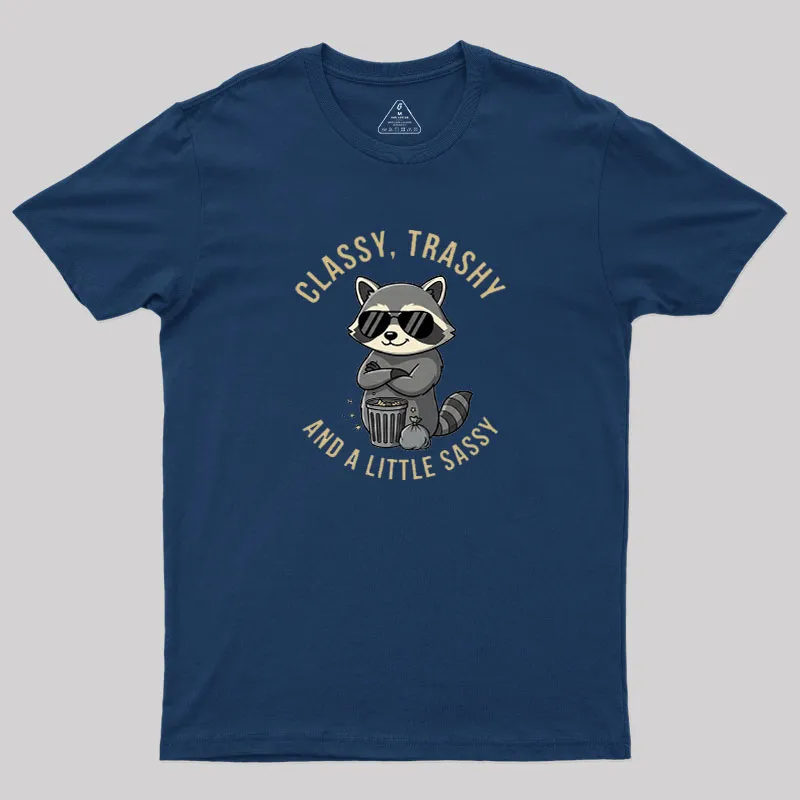 Classy Raccoon Geek T-Shirt - Image 2