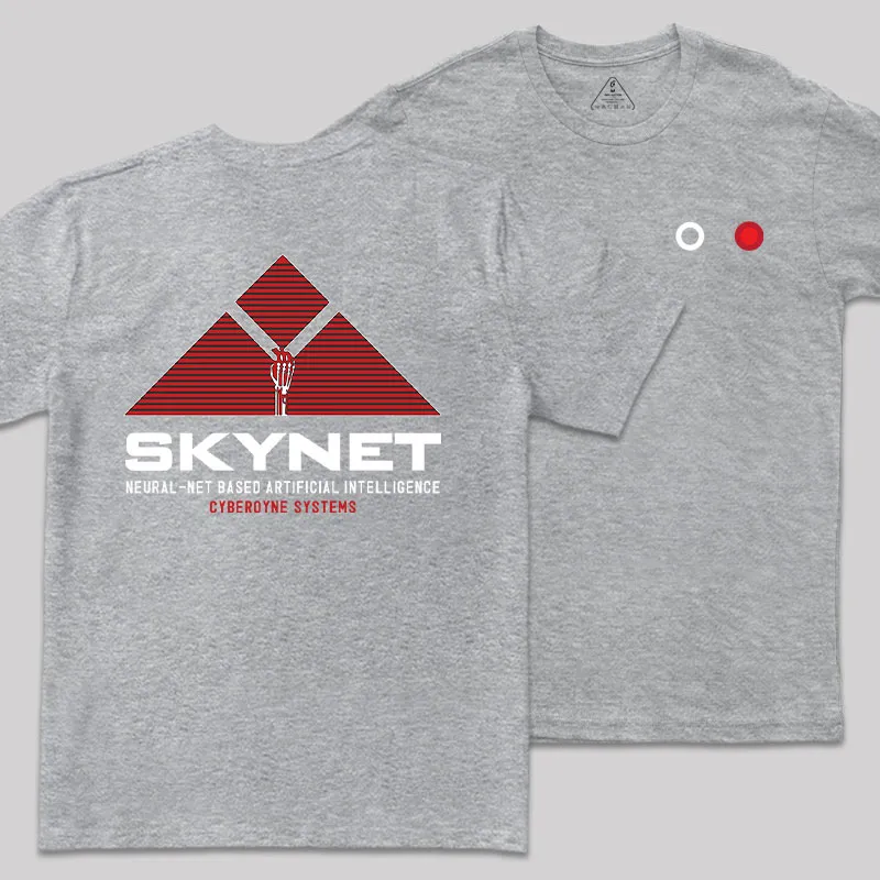 Skynet Rising Front and Back Printed Geek T-Shirt - Image 4