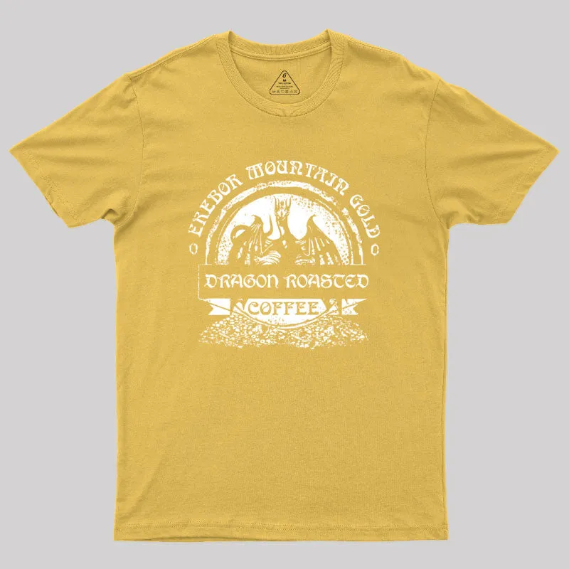 Erebor Mountain Gold Coffee Geek T-Shirt - Image 8