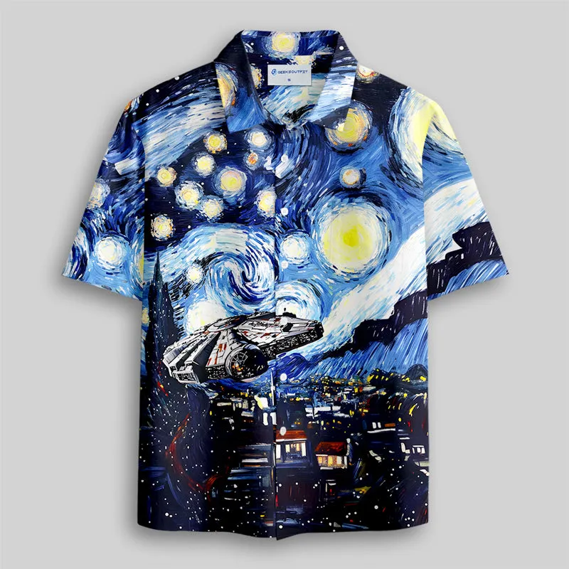 Starry Falcon Button Up Pocket Shirt