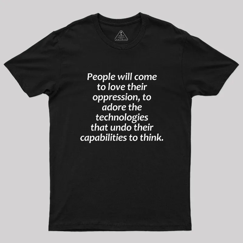 Alternative view of Aldous Huxley Technology Geek T-Shirt