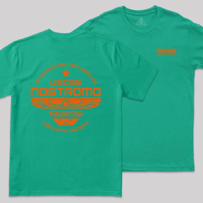 Personalized USCSS Nostromo Geek T-Shirt - Image 9