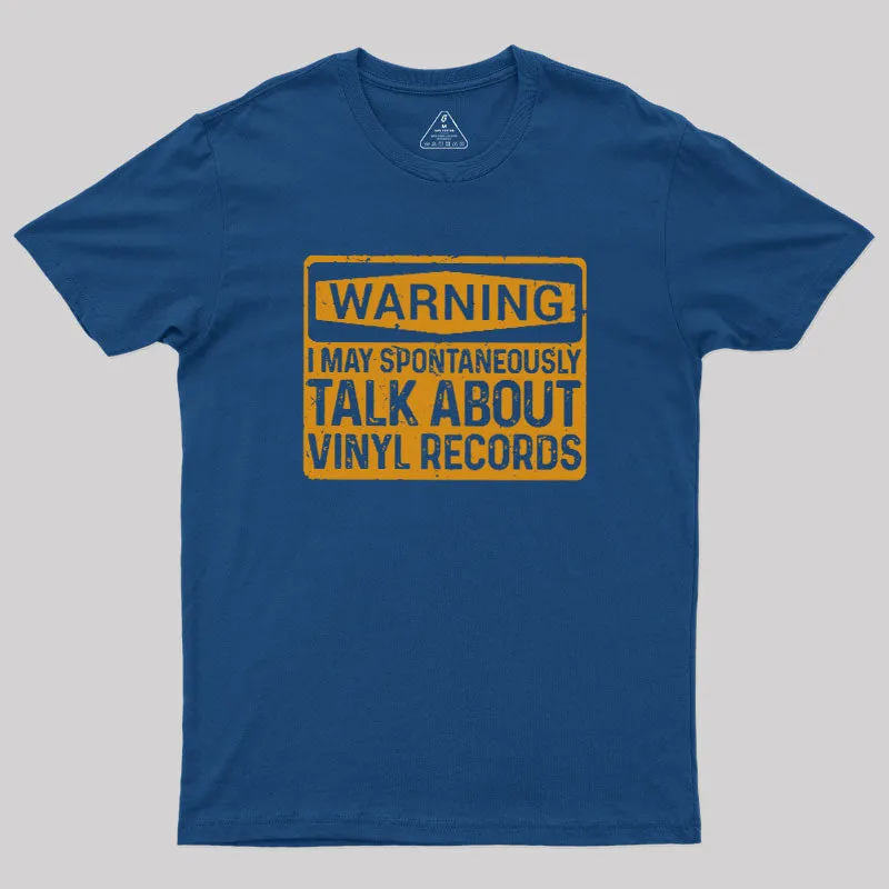 Vinyl Lovers Warning Geek T-Shirt - Image 2