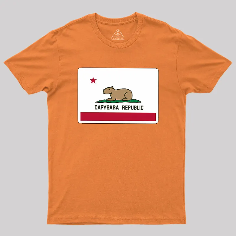 Capybara Flag Geek T-Shirt - Image 8