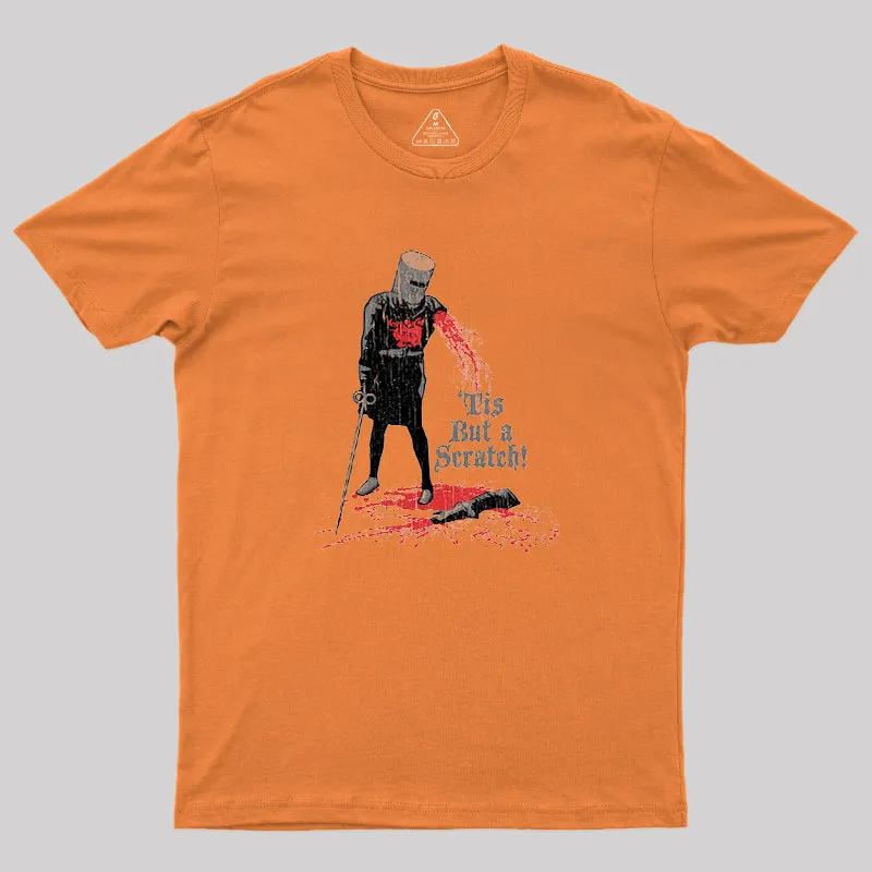 Alternative view of Tis But a Scratch! Geek T-Shirt
