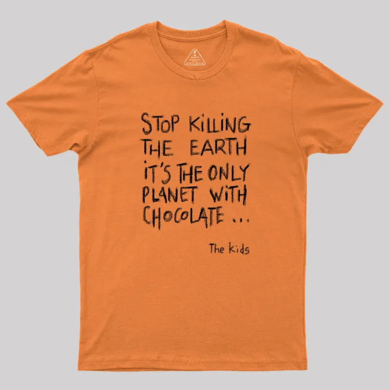 Save The Chocolate Geek T-Shirt - Image 7