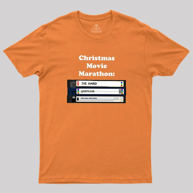 Christmas Movie Marathon Geek T-Shirt - Image 7