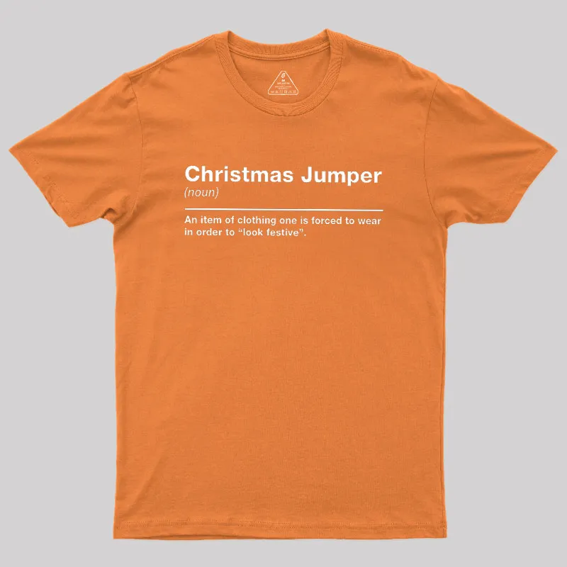 Christmas Jumper Sarcastic Definition Geek T-Shirt - Image 7