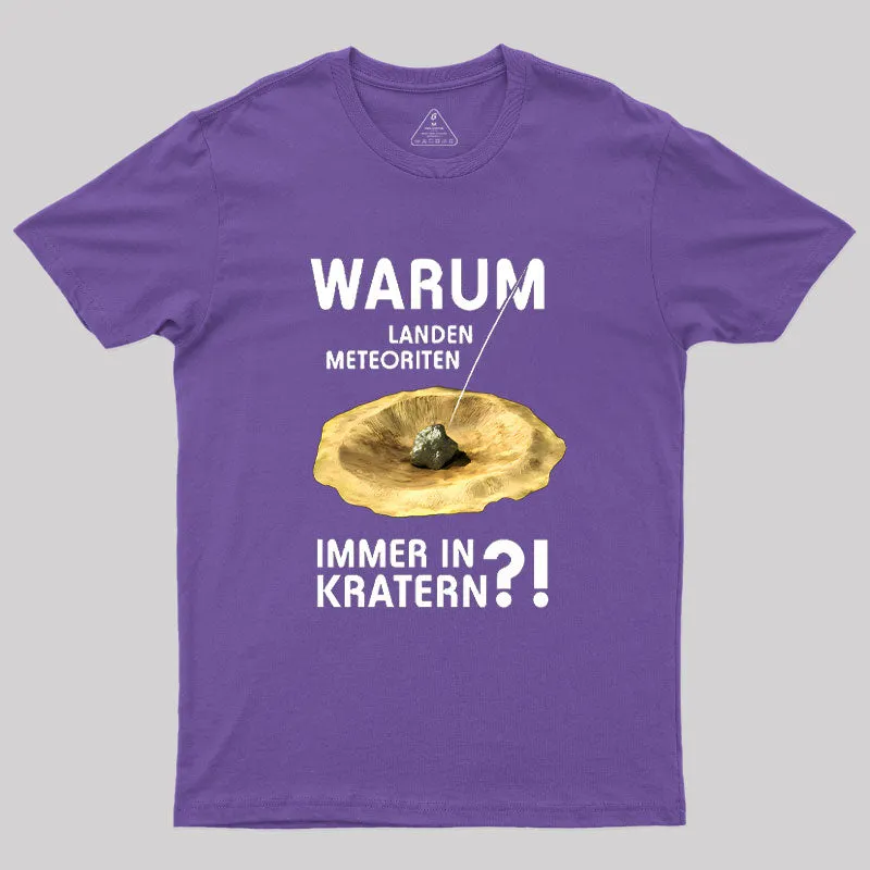 Meteoriten In Kratern Geek T-Shirt - Image 5