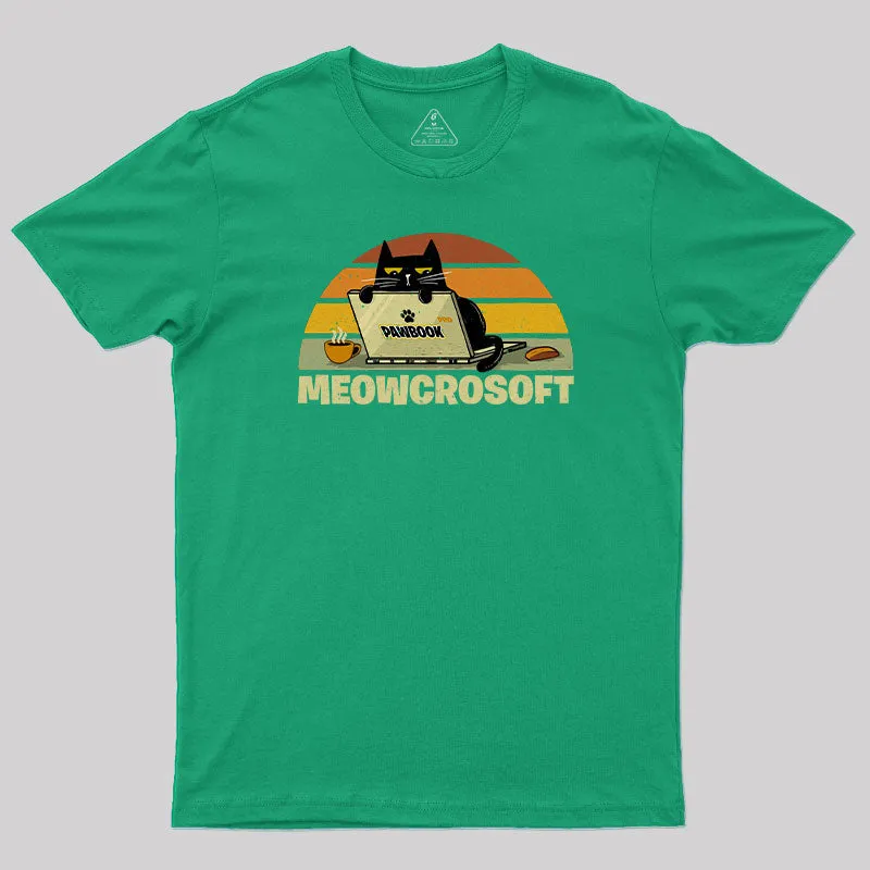 Meowcrosoft T-Shirt - Image 6