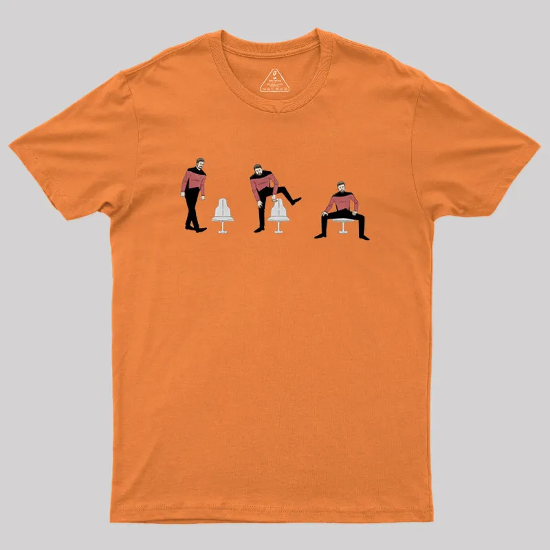 Riker Sitting Lightweight Geek T-Shirt - Image 6