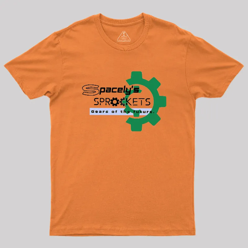 Spacely's Sprockets Futuristic-Retro Geek T-Shirt - Image 4