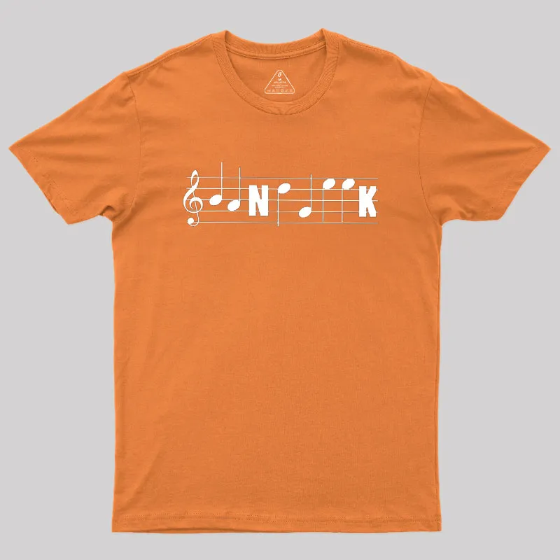 Funny Band Geek Marching Band Music Notes Staff Clef Tee Classic Geek T-Shirt - Image 6