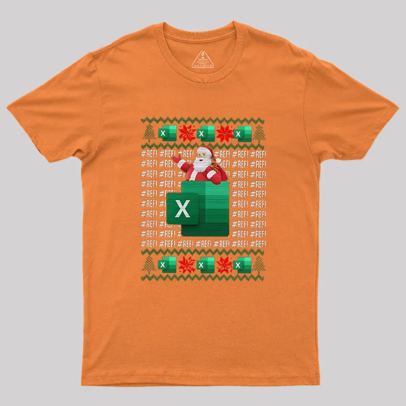 Excel REF Error Spreadsheet Geek T-Shirt - Image 5