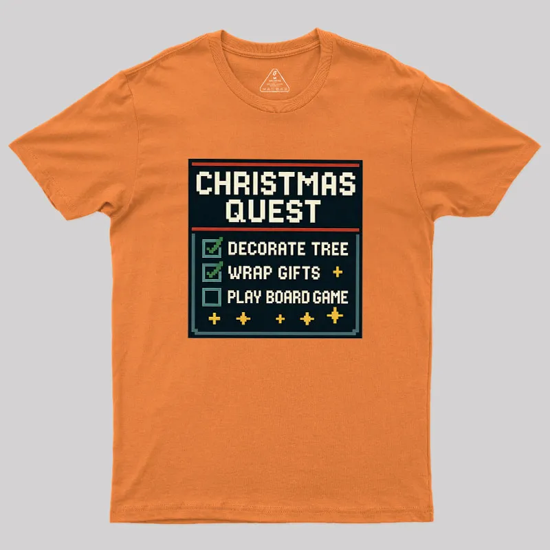 Christmas Quest Geek T-Shirt - Image 7