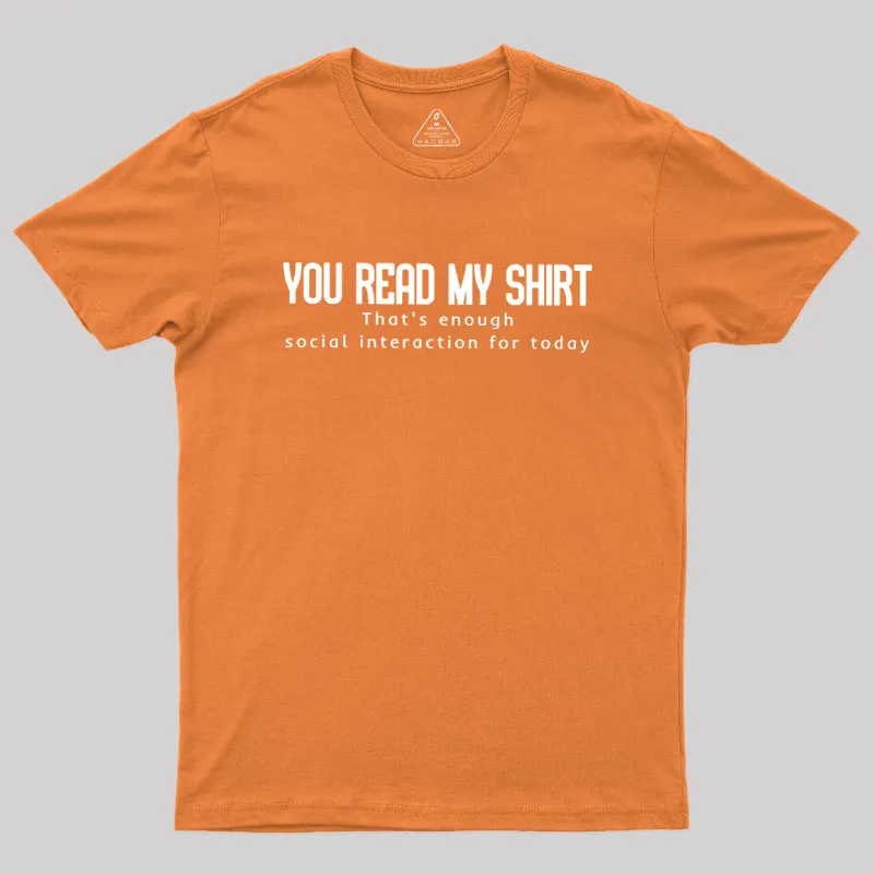 Social Interaction Geek T-Shirt - Image 7