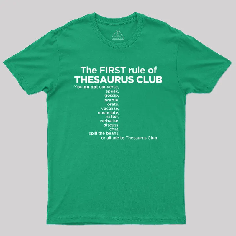 Thesaurus Club Confidential Geek T-Shirt - Image 10
