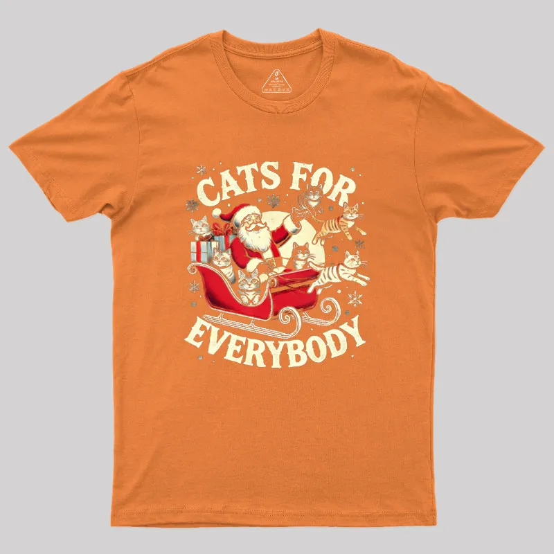 Christmas Cat Santa Cat Lover Geek T-Shirt - Image 7