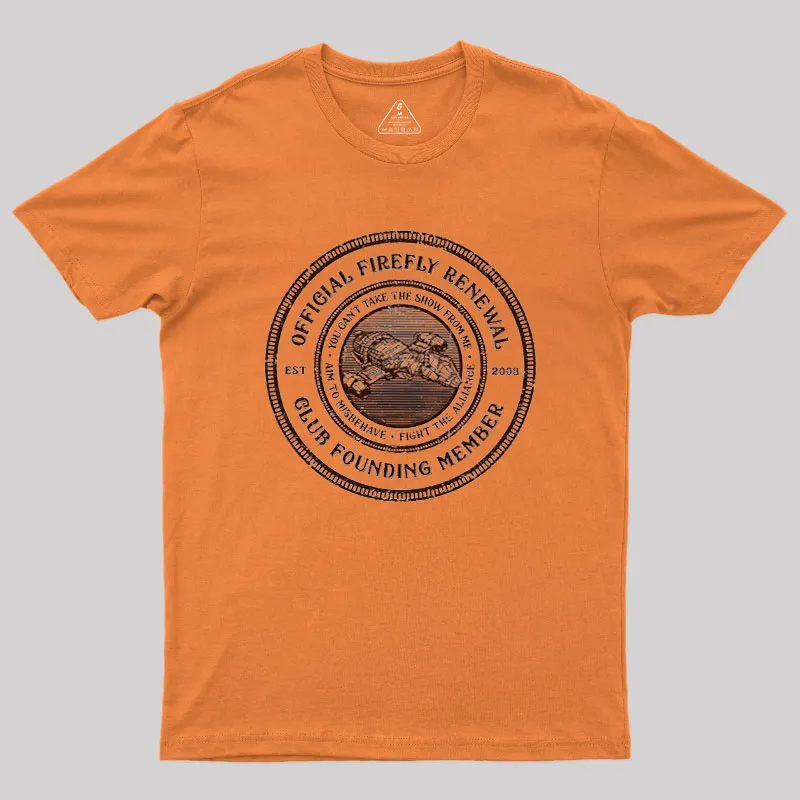 Alternative view of Firefly Renewal CLub Geek T-Shirt