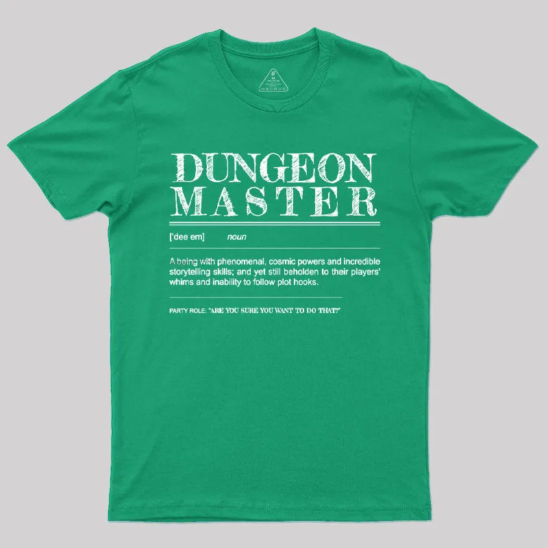 Dungeon Master Definition T-Shirt - Image 10