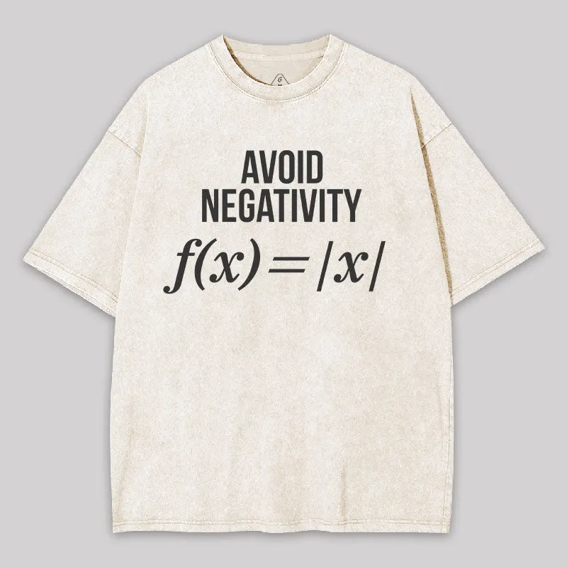 Avoid Negativity Washed T-shirt - Image 9