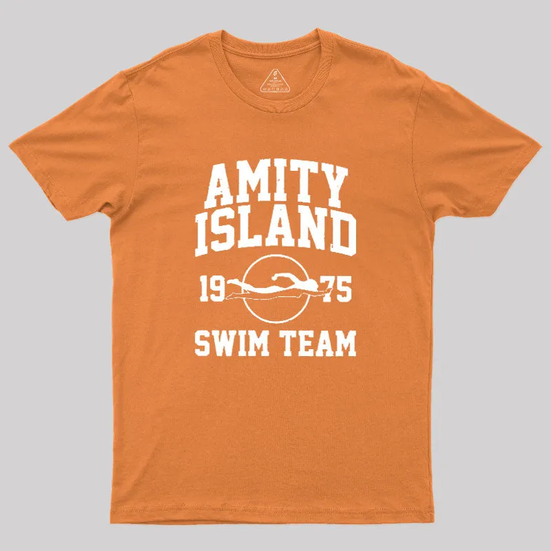 Amity Island Swim Team Geek T-Shirt - Image 7