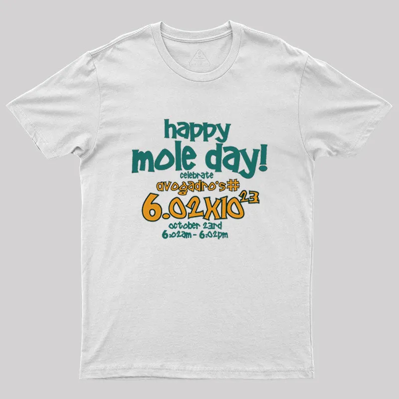 Happy Mole Day Geek T-Shirt - Image 9