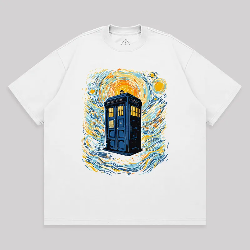 Alternative view of Starry Blue Box Unisex Oversized T-shirt
