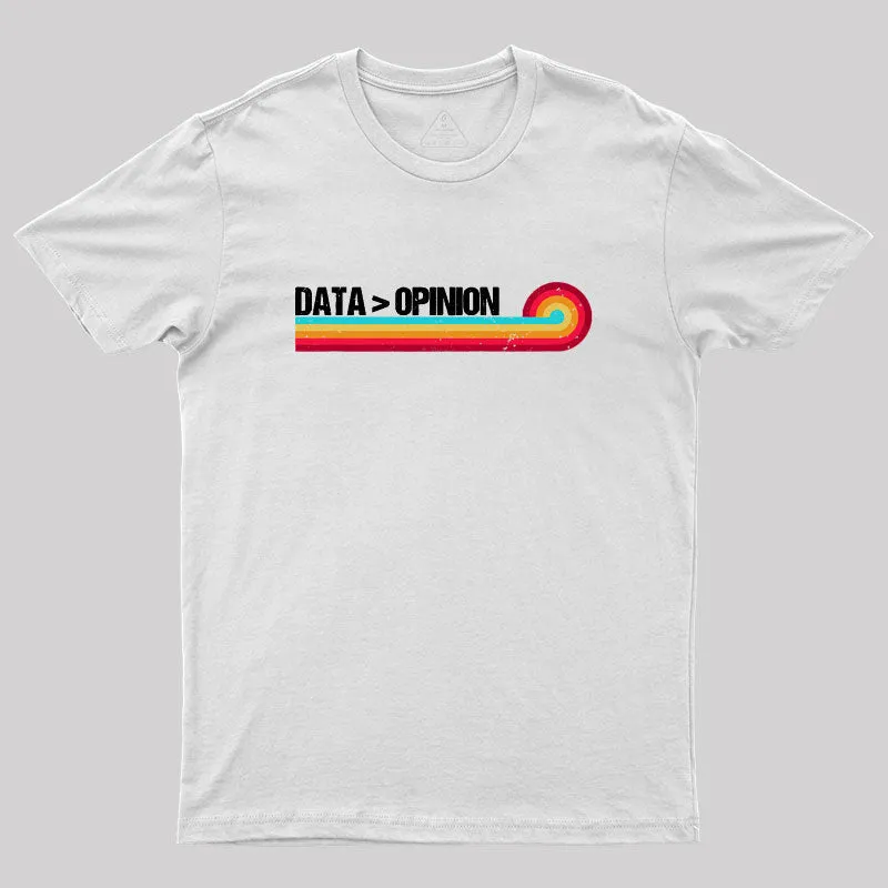 Retro Stripes Funny Data > Opinion Geek T-Shirt - Image 10