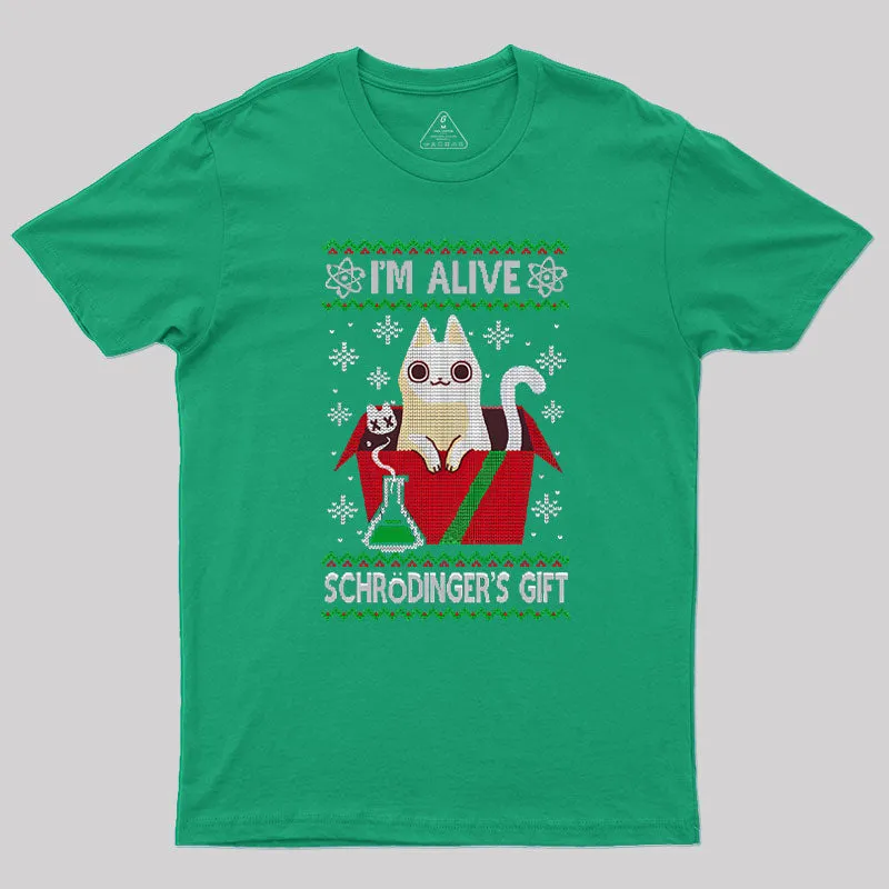 Schr?dinger's Gift Geek T-Shirt - Image 6