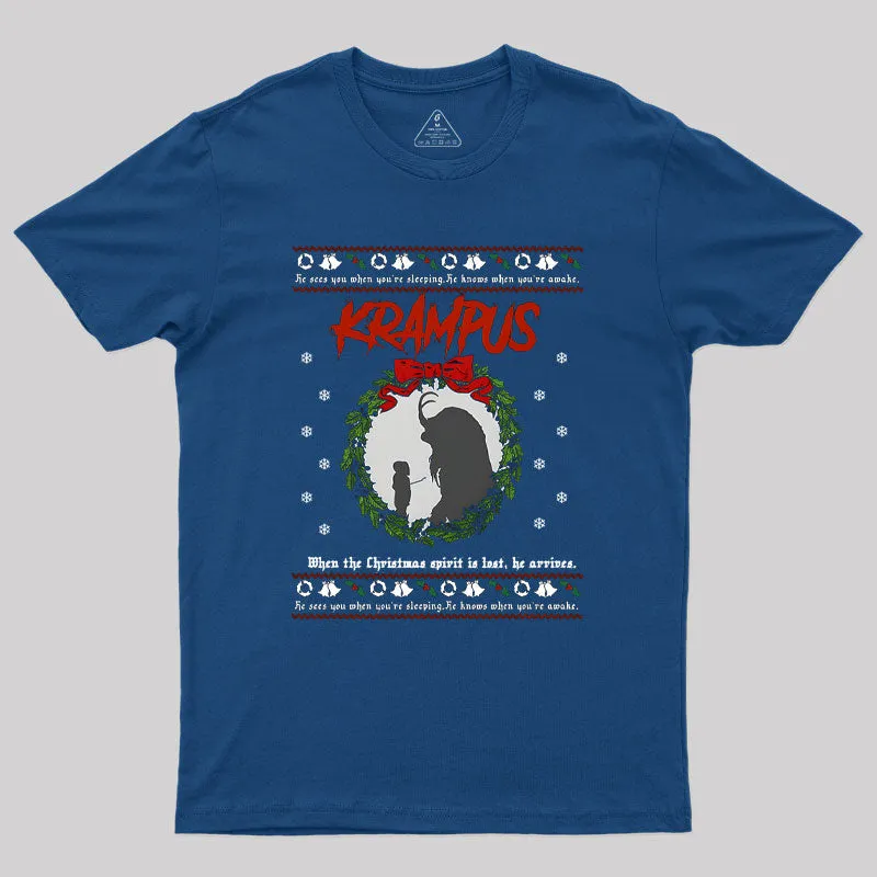 Krampus Christmas Geek T-Shirt - Image 2