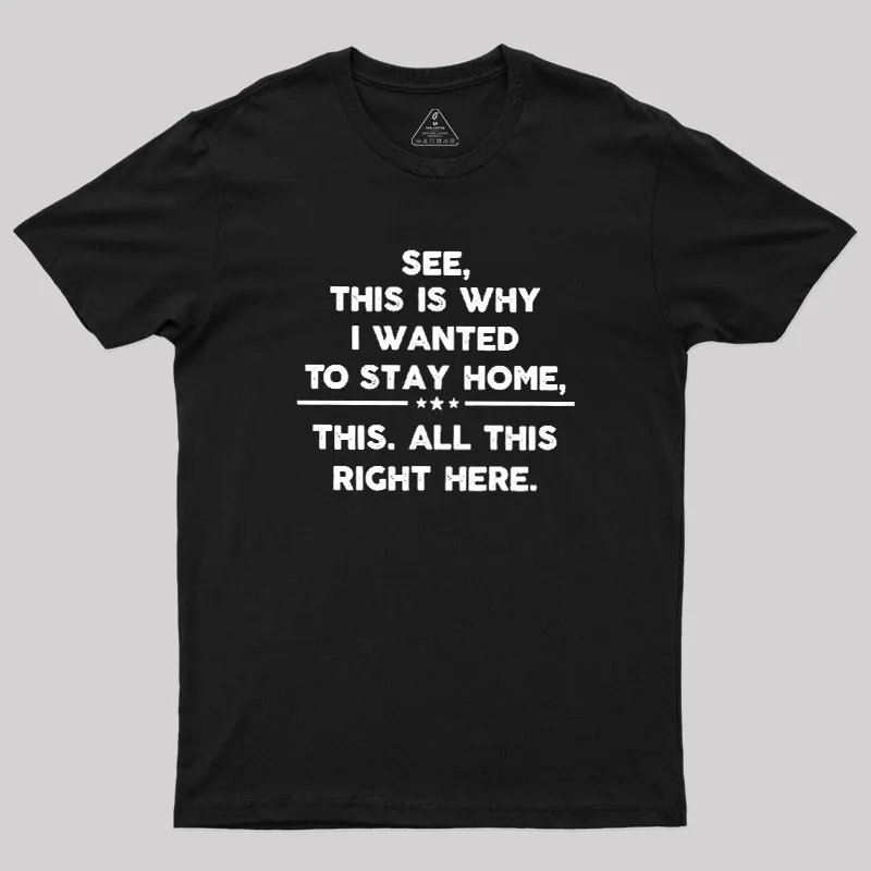 See This Is Why I Wanted To Stay home Geek T-Shirt - Image 2