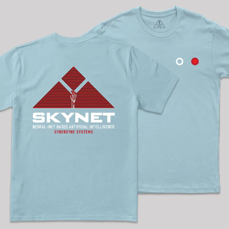 Skynet Rising Front and Back Printed Geek T-Shirt - Image 9