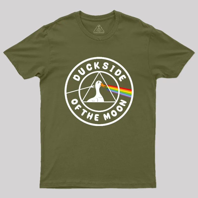 Duckside Of The Moon Geek T-Shirt - Image 3