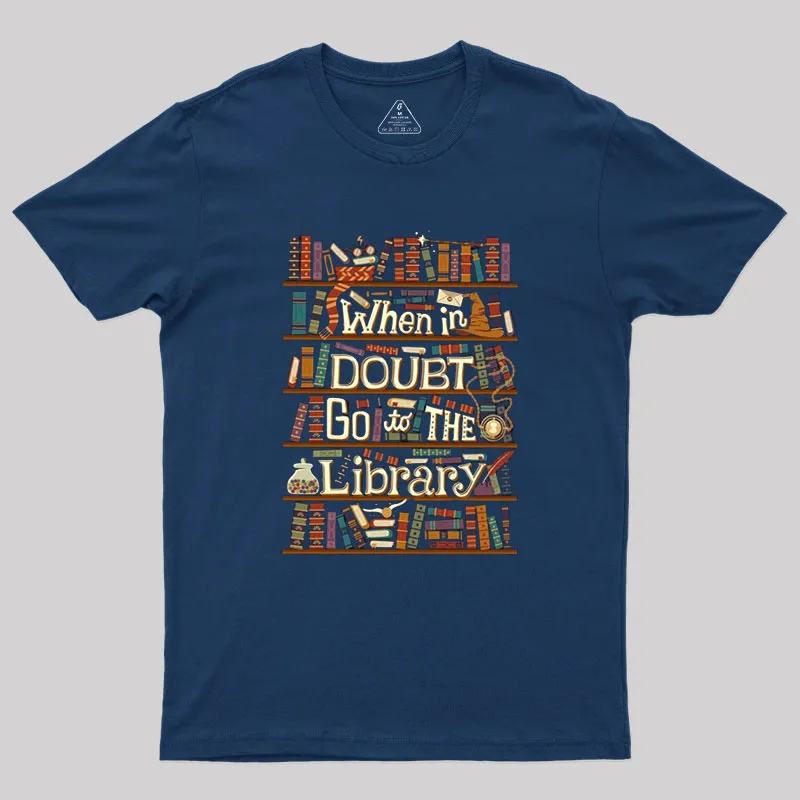 Go To The Library Geek T-Shirt - Image 2