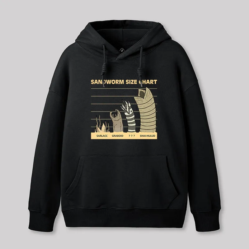 Sandworm Size Chart Geek Hoodie