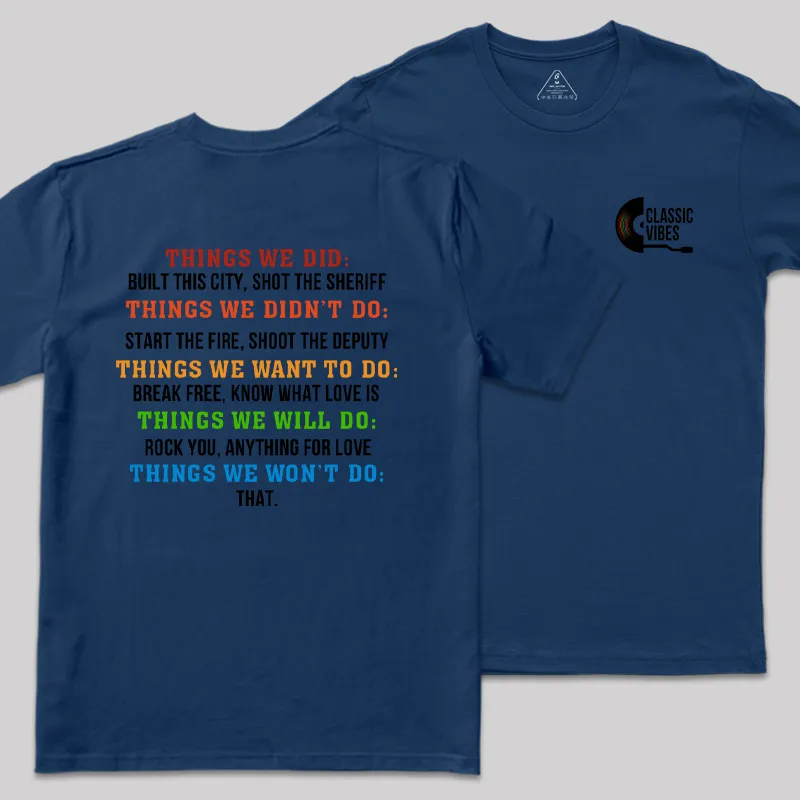 Classic Vibes Front and Back Printed Geek T-Shirt - Image 2