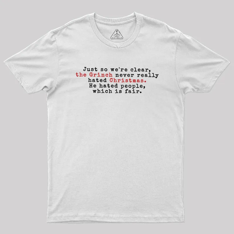 He Hated People Geek T-Shirt - Image 10
