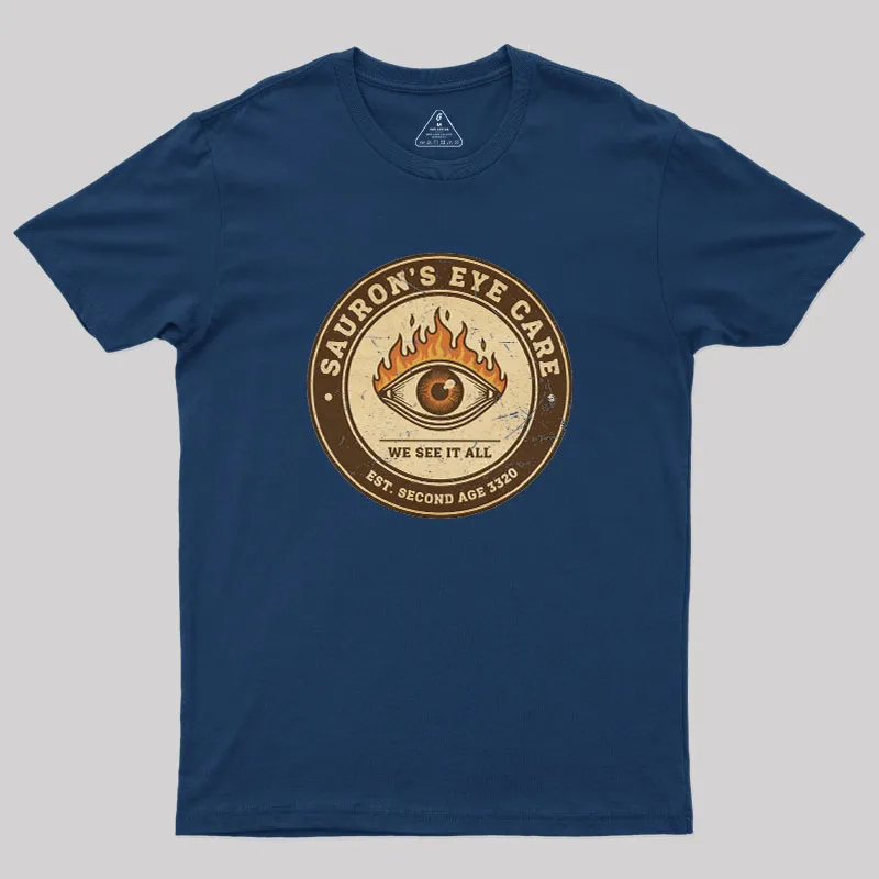 Alternative view of Sauron’s Eye Care Geek T-Shirt