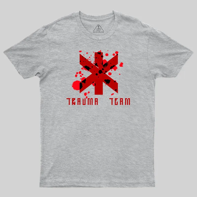 Alternative view of Trauma Team Blood-Cyberpunk 2077 T-Shirt