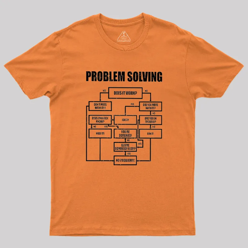 Men Problem Solving Geek T-Shirt - Image 7