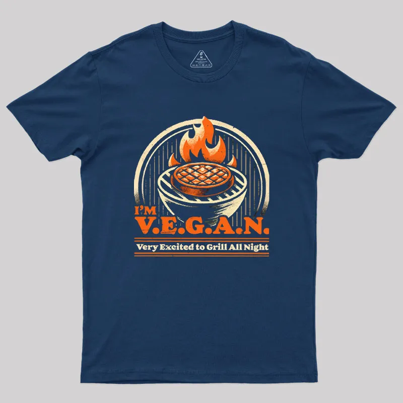 Alternative view of Ironic BBQ Grill Geek T-Shirt