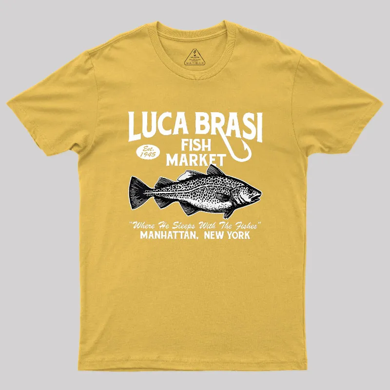 Luca Brasi Fishing Charters Geek T-Shirt - Image 8