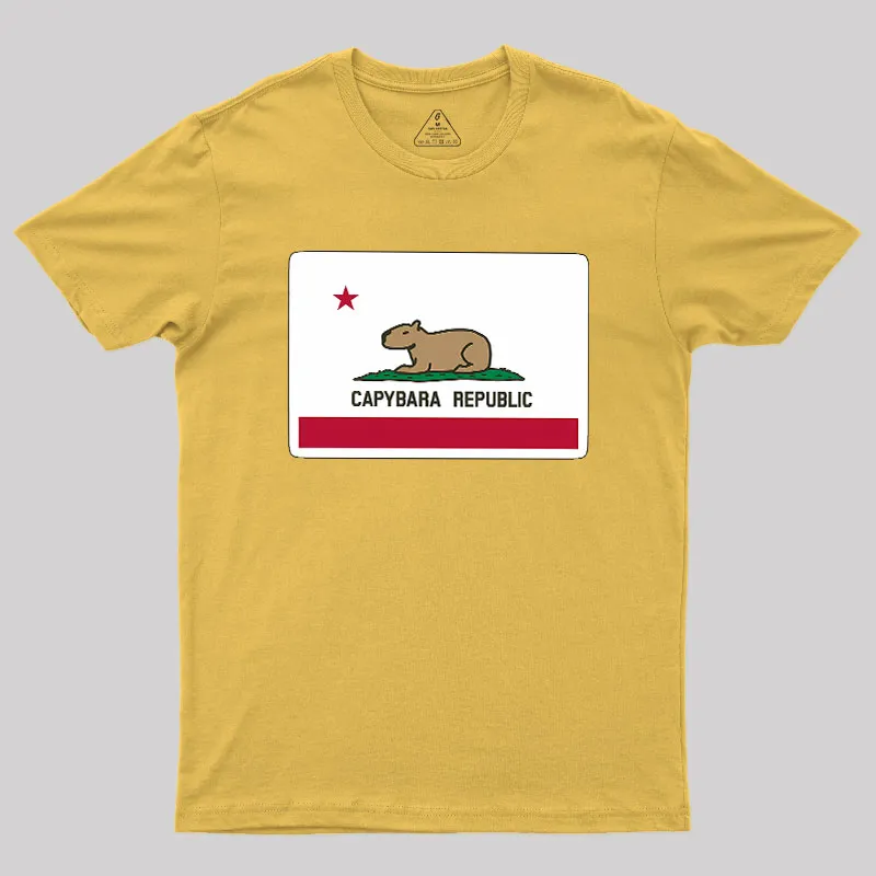 Capybara Flag Geek T-Shirt - Image 9