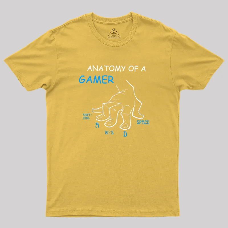 Anatomy Of A Gamer Geek T-Shirt - Image 8