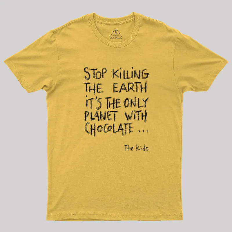 Save The Chocolate Geek T-Shirt - Image 8