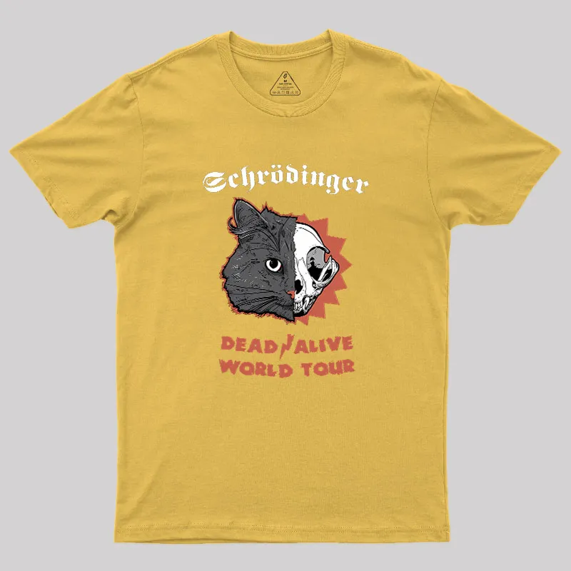 Schrodinger: Dead / Alive World Tour Geek T-Shirt - Image 6